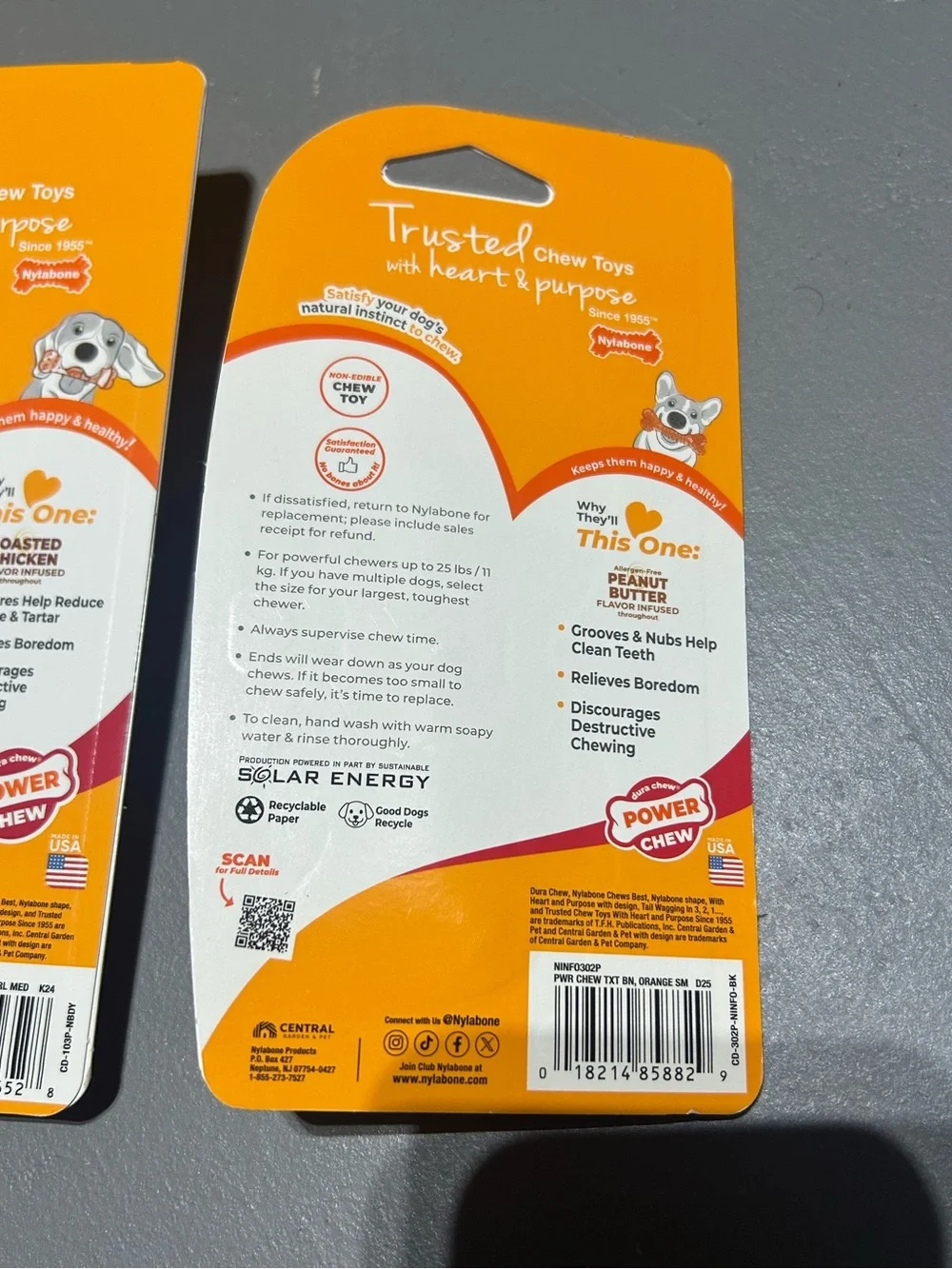 (NEW) (2 Pack) NylaBone Power Chew Extreme Bones